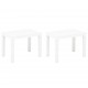 Sonata Градински пейки, 2 бр, бели, пластмаса