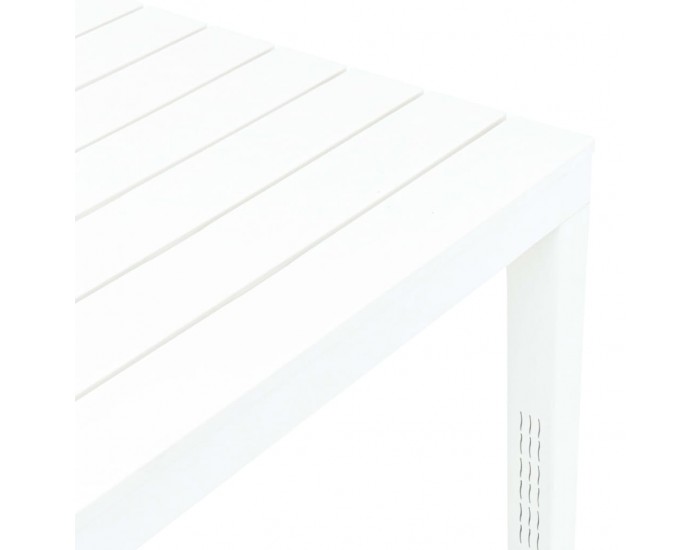 Sonata Градинска маса, бяла, 78x78x72 см, пластмаса