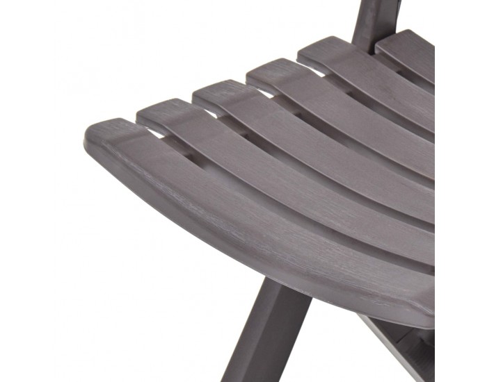 Sonata Сгъваеми градински столове, 2 бр, пластмаса, мока