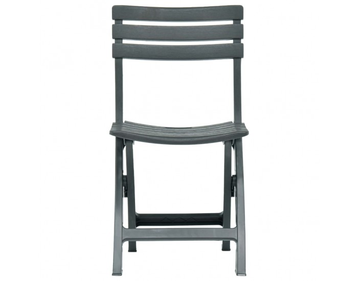 Sonata Сгъваеми градински столове, 2 бр, пластмаса, зелени