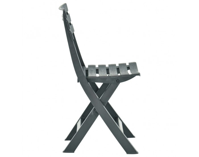 Sonata Сгъваеми градински столове, 2 бр, пластмаса, зелени