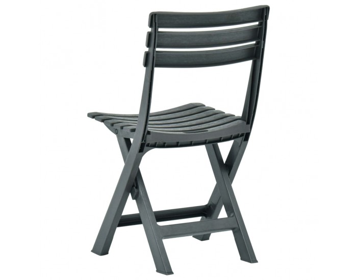 Sonata Сгъваеми градински столове, 2 бр, пластмаса, зелени