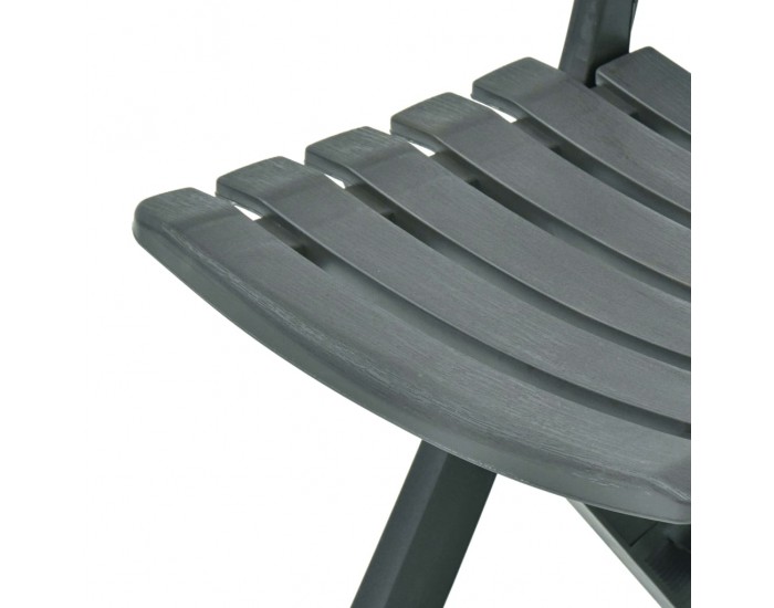 Sonata Сгъваеми градински столове, 2 бр, пластмаса, зелени