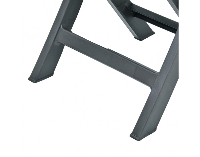 Sonata Сгъваеми градински столове, 2 бр, пластмаса, зелени