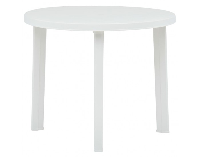 Sonata Градинска маса, бяла, 89 см, пластмаса