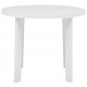 Sonata Градинска маса, бяла, 89 см, пластмаса
