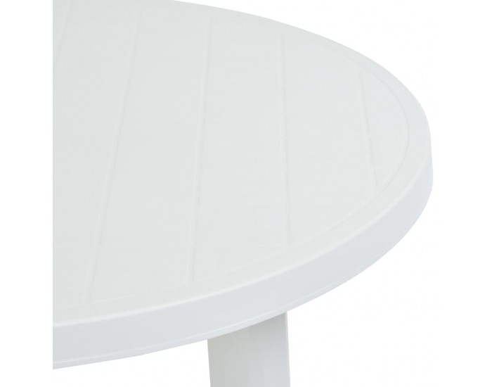 Sonata Градинска маса, бяла, 89 см, пластмаса
