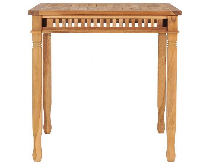 Sonata Градинска трапезна маса, 80x80x80 cм, тиково дърво масив