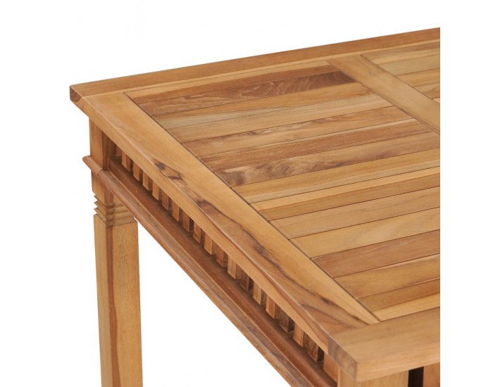 Sonata Градинска трапезна маса, 80x80x80 cм, тиково дърво масив