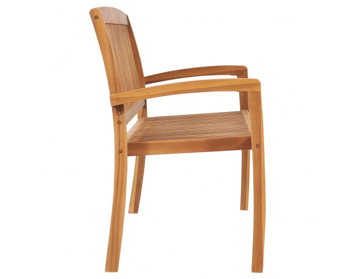 Sonata 3-местна стифираща градинска пейка, 159 cм, тик масив