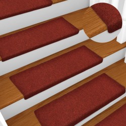Sonata Стелки за стъпала, 15 бр, пънч тъкан, 65x25 см, червени - Дневна