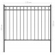 Sonata Градинска ограда, стомана, 1,7x1,2 м, черна