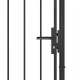 Sonata Градинска порта, стомана, 1x2,5 м, черна