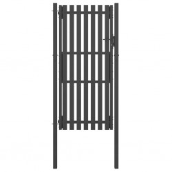 Sonata Градинска порта за ограда, стомана, 1x2,5 м, антрацит - Огради