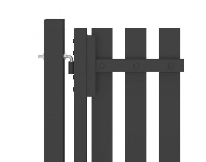 Sonata Градинска порта за ограда, стомана, 4x2,5 м, антрацит