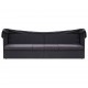 Sonata Градински диван със сенник, полиратан, черен