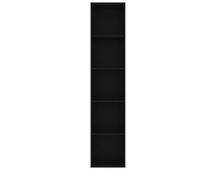 Sonata Библиотека, черна, 40x30x189 см, ПДЧ
