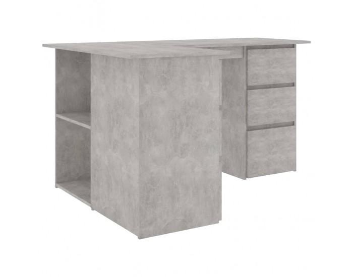 Sonata Ъглово бюро, бетонно сиво, 145x100x76 см, ПДЧ