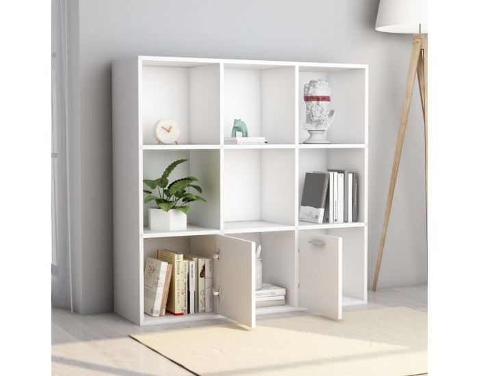 Sonata Библиотека, бяла, 98x30x98 см, ПДЧ