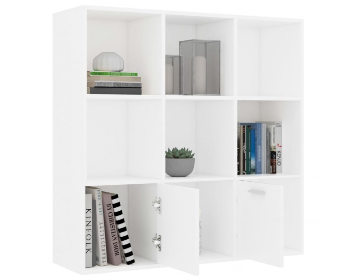 Sonata Библиотека, бяла, 98x30x98 см, ПДЧ