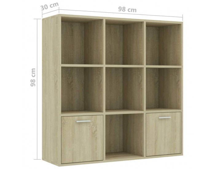 Sonata Библиотека, дъб сонома, 98x30x98 см, ПДЧ