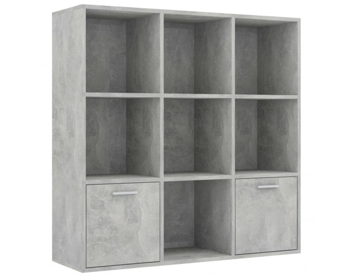 Sonata Библиотека, бетонно сива, 98x30x98 см, ПДЧ