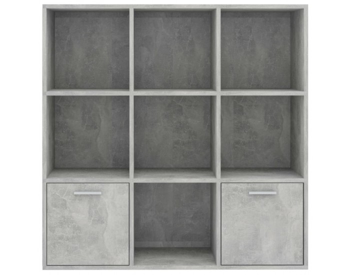 Sonata Библиотека, бетонно сива, 98x30x98 см, ПДЧ