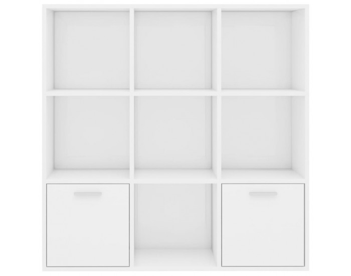 Sonata Библиотека, бял гланц, 98x30x98 см, ПДЧ