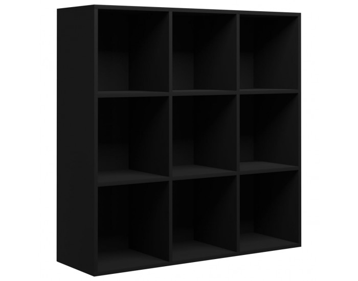Sonata Библиотека, черна, 98x30x98 см, ПДЧ