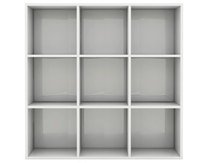 Sonata Шкаф библиотека, бял гланц, 98x30x98 см, ПДЧ Sonata Шкаф библиотека, бял гланц, 98x30x98 см, ПДЧ