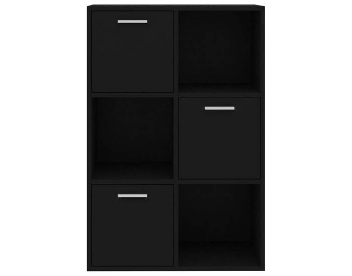 Sonata Шкаф за съхранение, черен, 60x29,5x90 см, ПДЧ