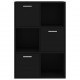 Sonata Шкаф за съхранение, черен, 60x29,5x90 см, ПДЧ