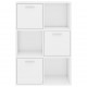 Sonata Шкаф за съхранение, бял гланц, 60x29,5x90 см, ПДЧ