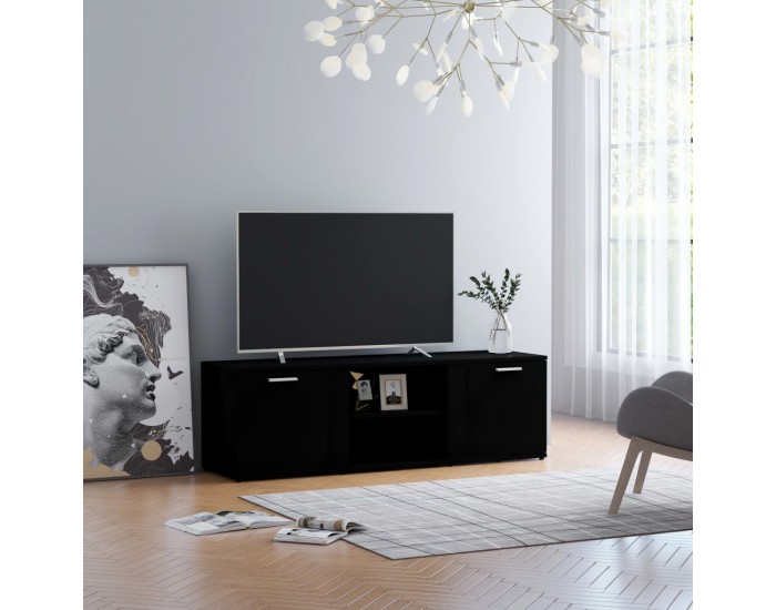 Sonata ТВ шкаф, черен, 120x34x37 см, ПДЧ Sonata ТВ шкаф, черен, 120x34x37 см, ПДЧ