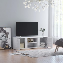 Sonata ТВ шкаф, бял гланц, 120x34x37 см, ПДЧ - ТВ шкафове