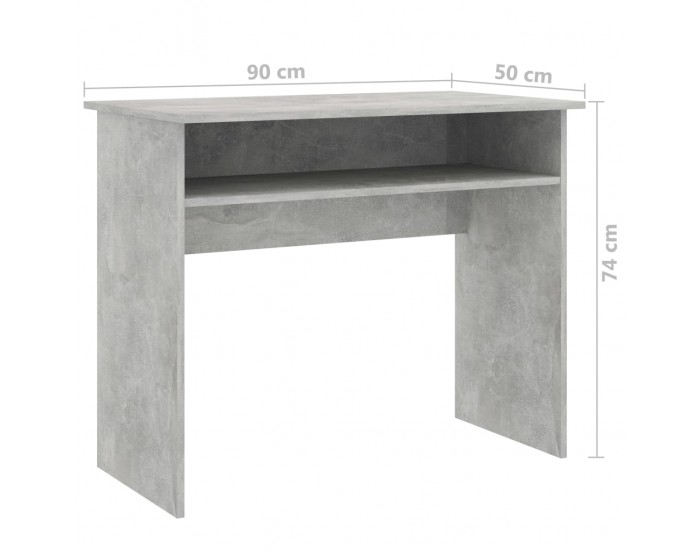 Sonata Бюро, бетонно сиво, 90x50x74 см, ПДЧ