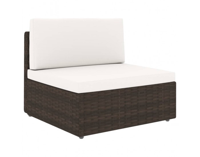 Sonata Двуместен модулен диван, полиратан, кафяв