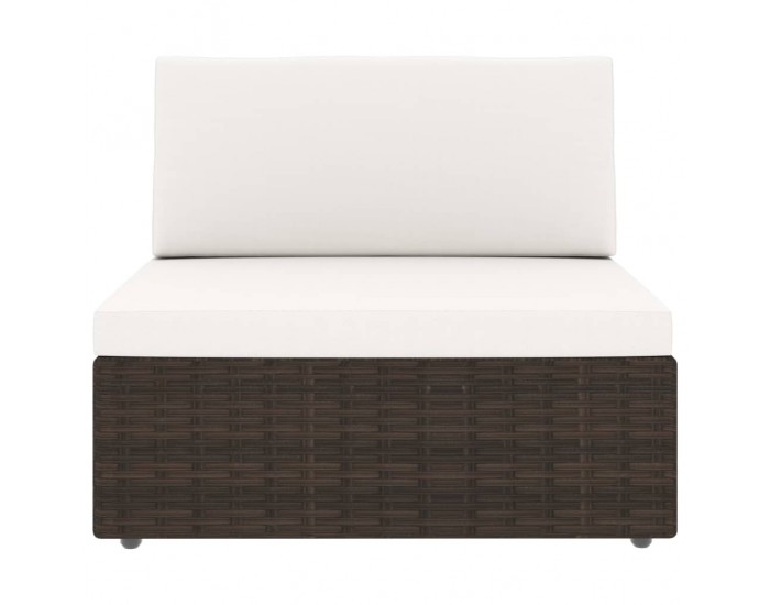 Sonata Двуместен модулен диван, полиратан, кафяв