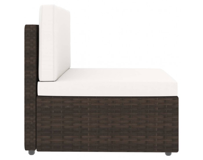 Sonata Двуместен модулен диван, полиратан, кафяв