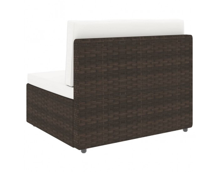 Sonata Двуместен модулен диван, полиратан, кафяв