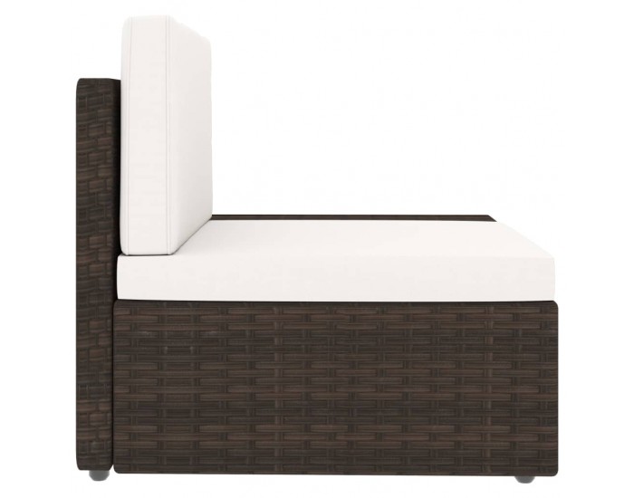 Sonata Двуместен модулен диван, полиратан, кафяв