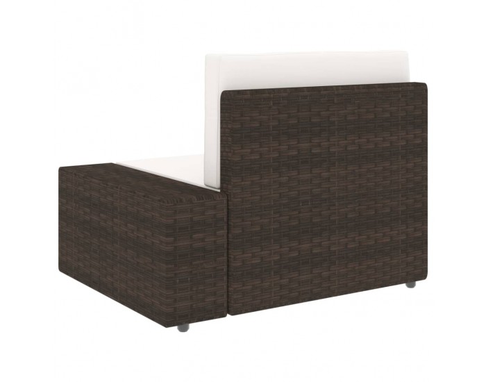 Sonata Двуместен модулен диван, полиратан, кафяв