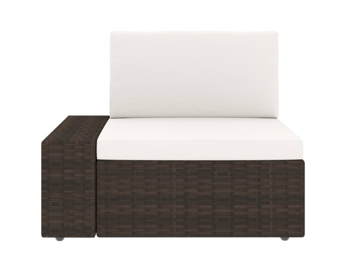 Sonata Градински комплект, 3 части, кафяв полиратан