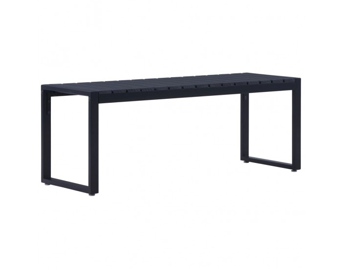 Sonata Градинска пейка, 120,5 см, PS дъска, черна