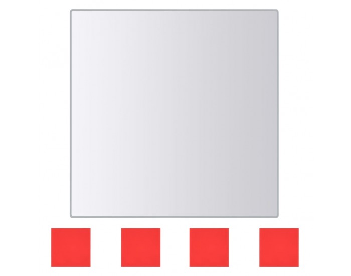 Sonata Огледални плочки, 48 бр, квадратно стъкло