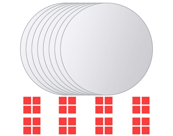 Sonata Огледални плочки, 16 бр, кръгло стъкло