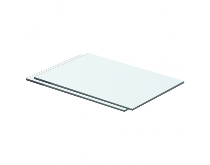 Sonata Рафтове, 2 бр, панели прозрачно стъкло, 40x20 см