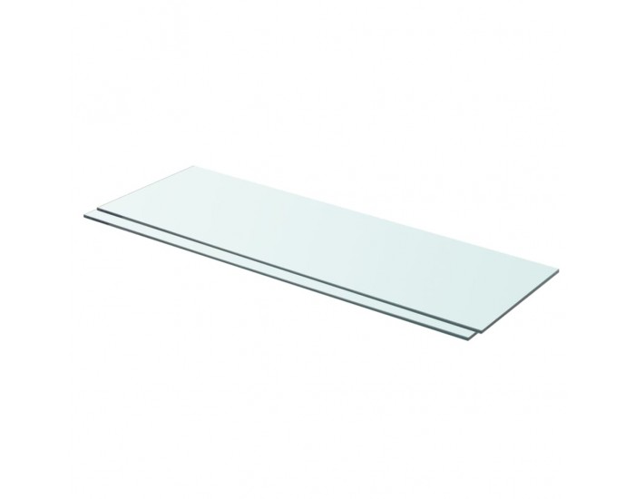 Sonata Рафтове, 2 бр, панели прозрачно стъкло, 80x25 см