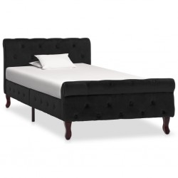 Sonata Рамка за легло, черна, кадифе, 90x200 см - Легла