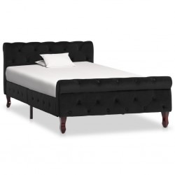 Sonata Рамка за легло, черна, кадифе, 100x200 см - Легла